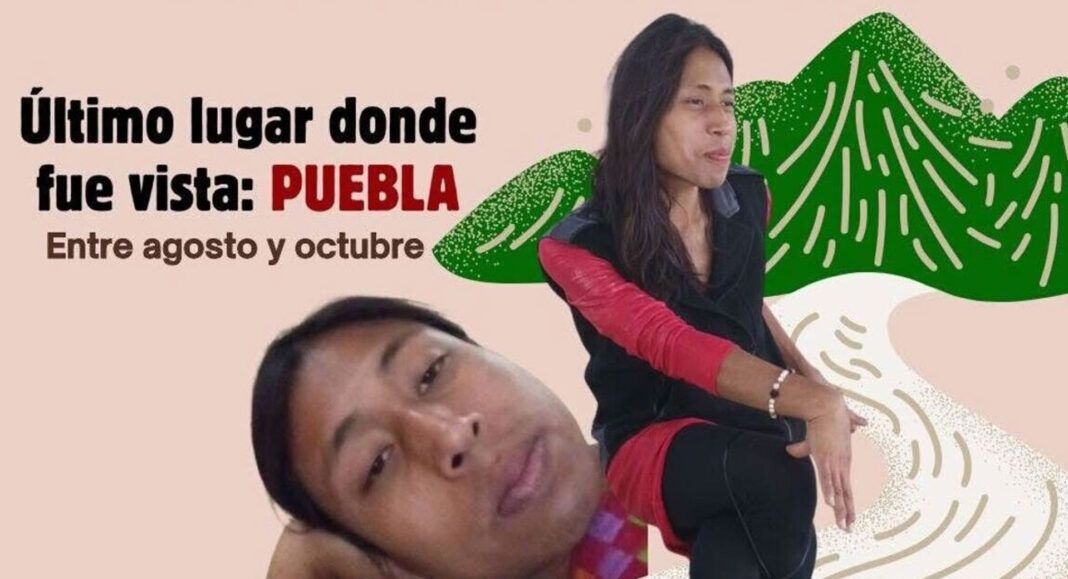Familia busca a María Mendoza, activista indígena trans desaparecida en Puebla